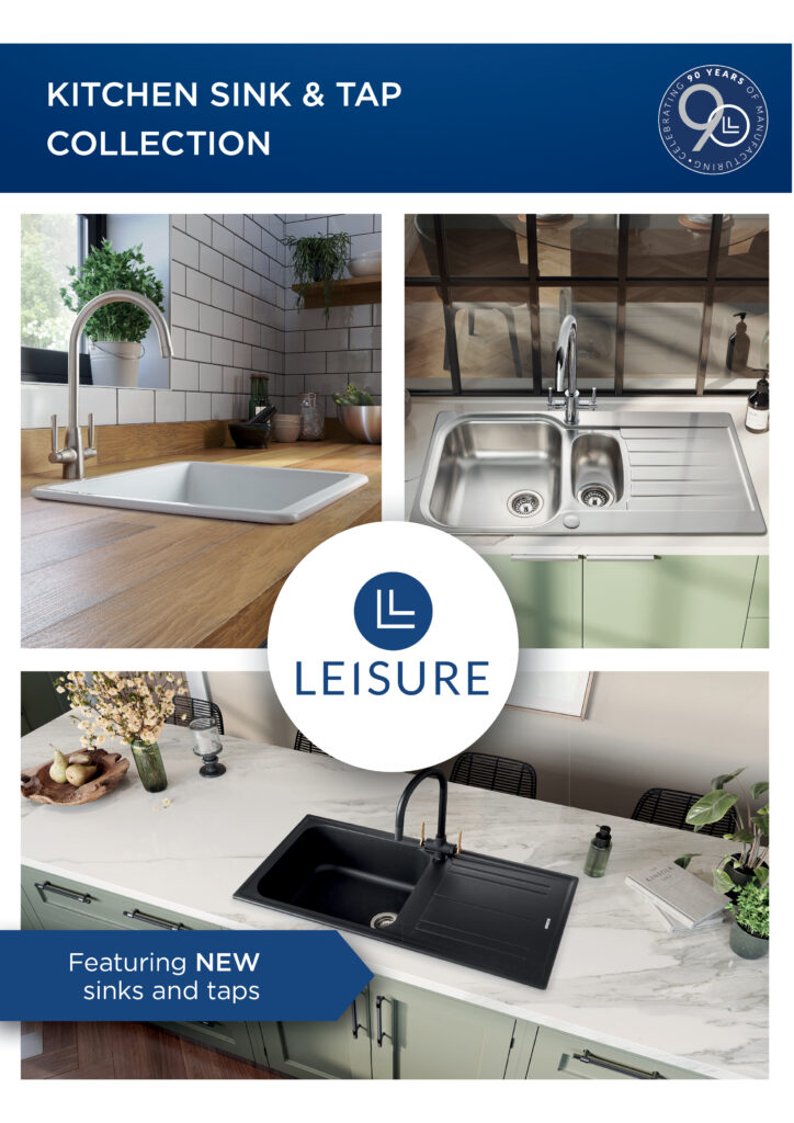 Leisure sink and tap brochure cover