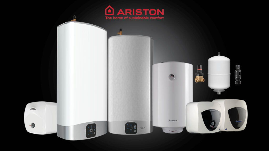 Ariston Product Range and logo